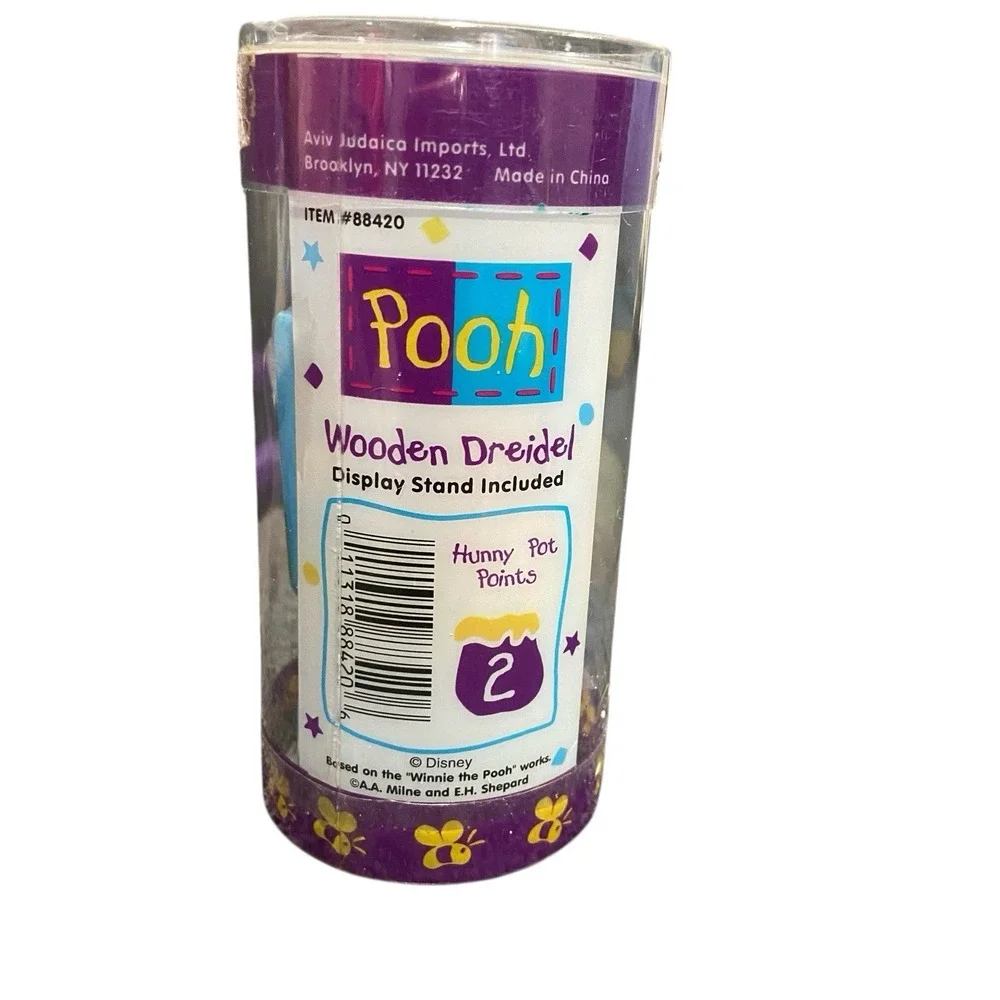 Disney Winnie The Pooh Wooden‎ Hanukkah Dreidel Chanukah New